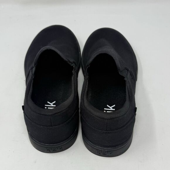 Kizik Venice Sneakers Womens 8.5 Triple Black Canvas Slip In Handsfree Shoes - Picture 9 of 16
